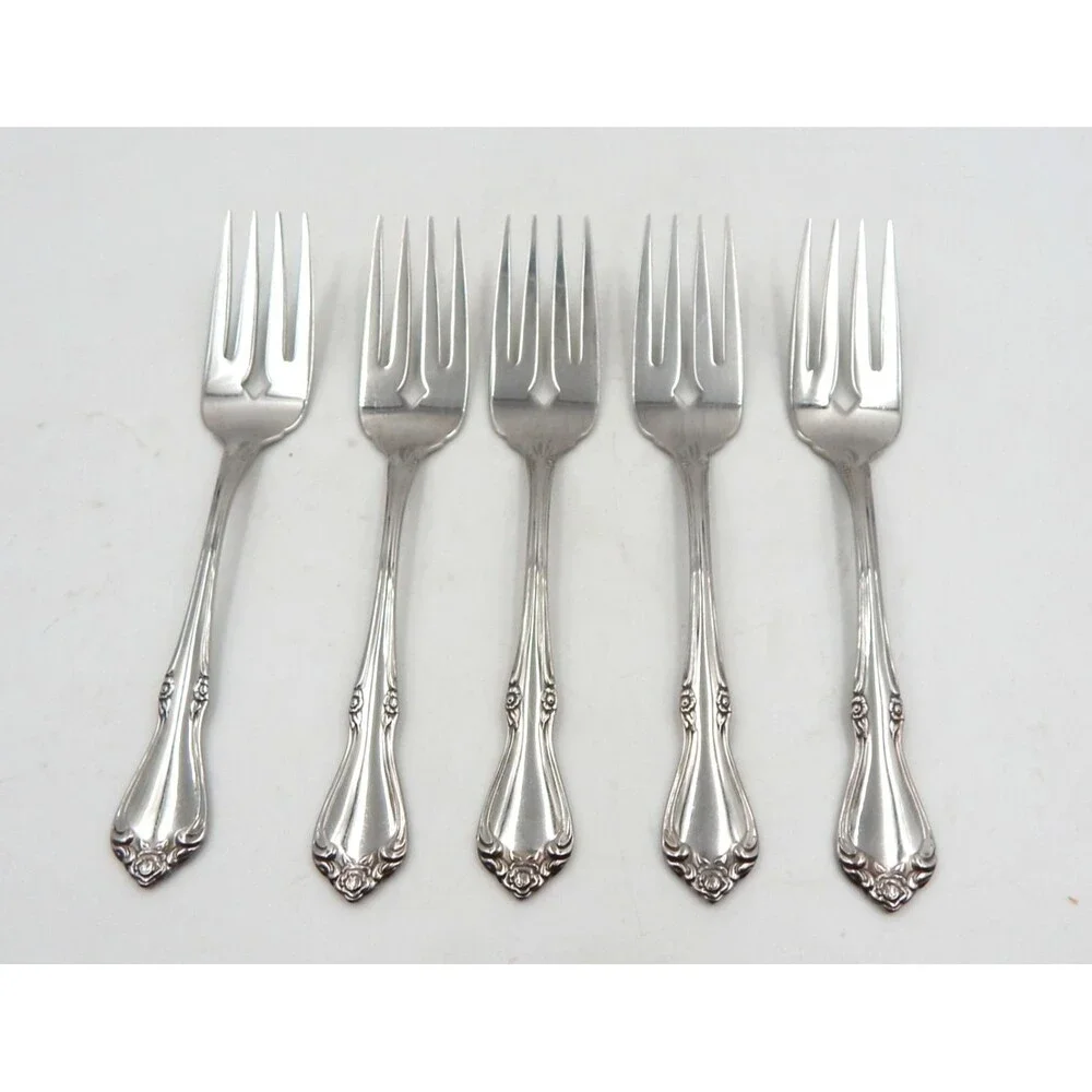 Oneida SSS Celebrity Salad Dessert Forks Stainless Flatware S/6 Replacement